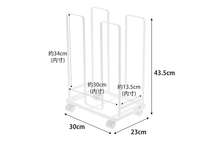山崎実業 tower ダンボールストッカー タワーイメージ