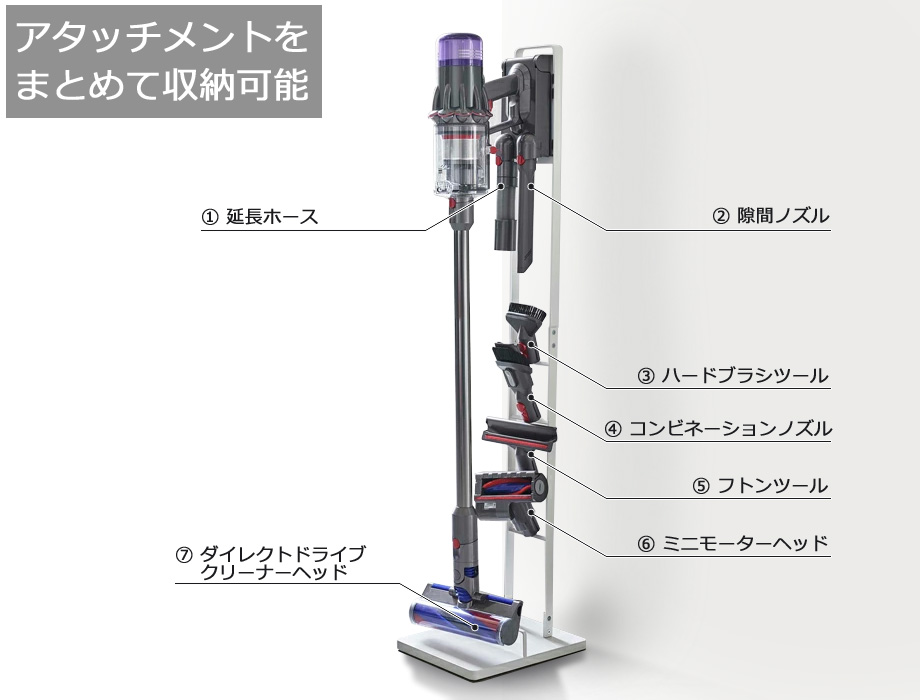 山崎実業 tower コードレスクリーナースタンドM&DSイメージ17