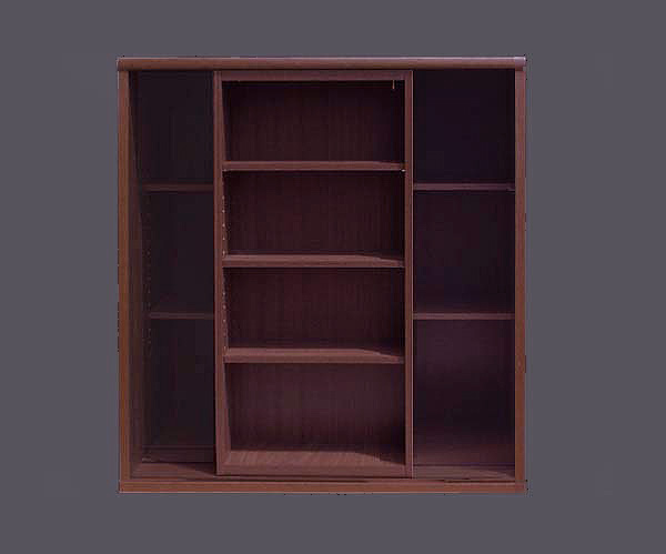 スライド書棚 正面