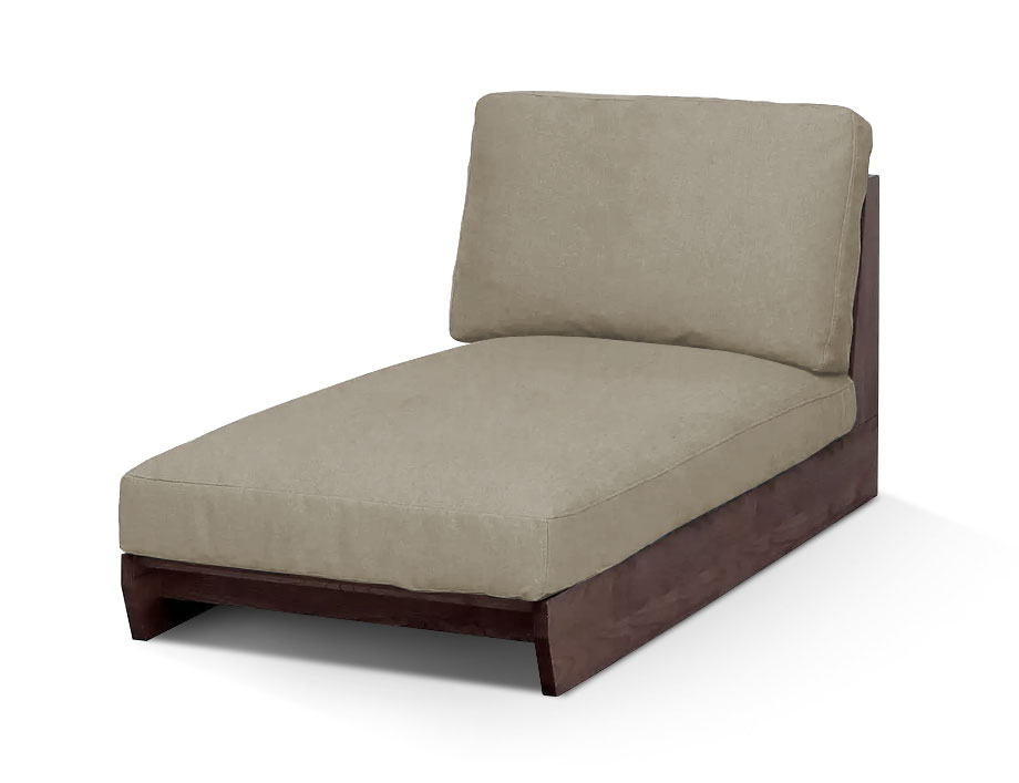 Haabe （ハーベ）ロングシュー カウチソファー   幅75cm｜ベージュ）