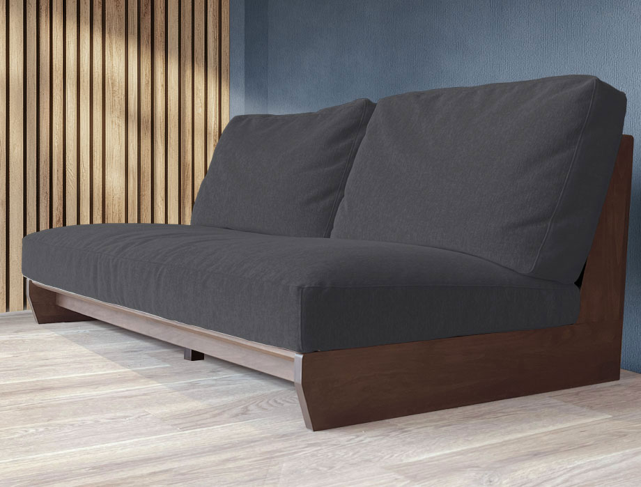 Haabe （ハーベ）ソファー  3人掛け 幅180cm｜ダークグレイ