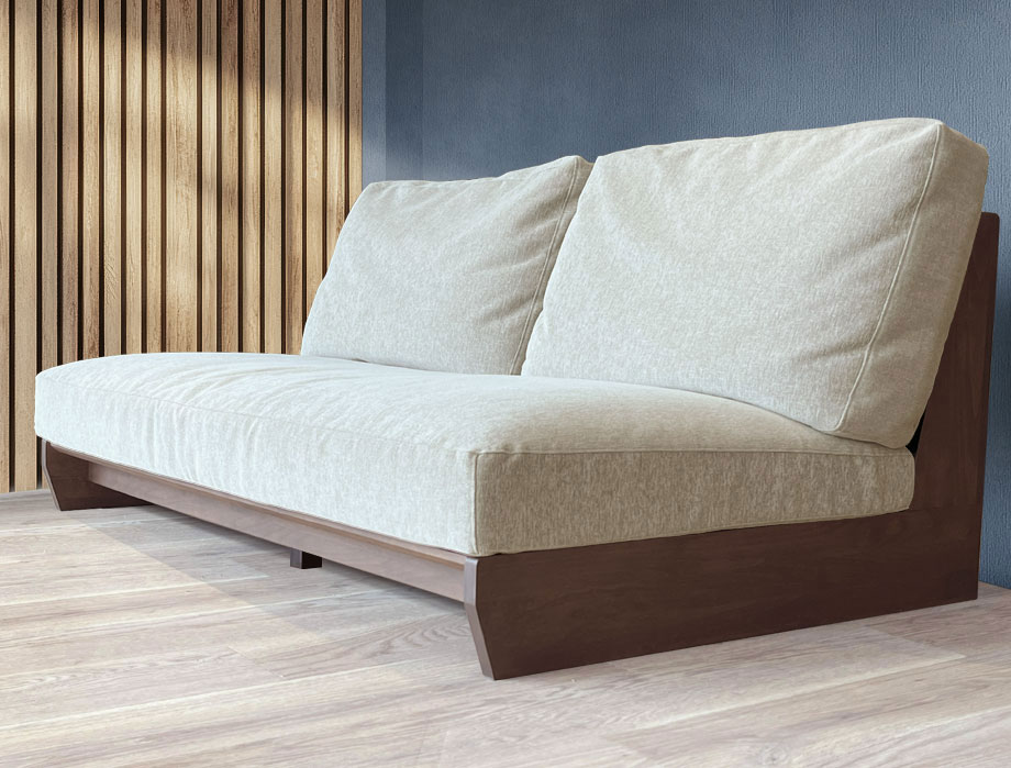 Haabe （ハーベ）ソファー  3人掛け 幅180cm｜アイボリー