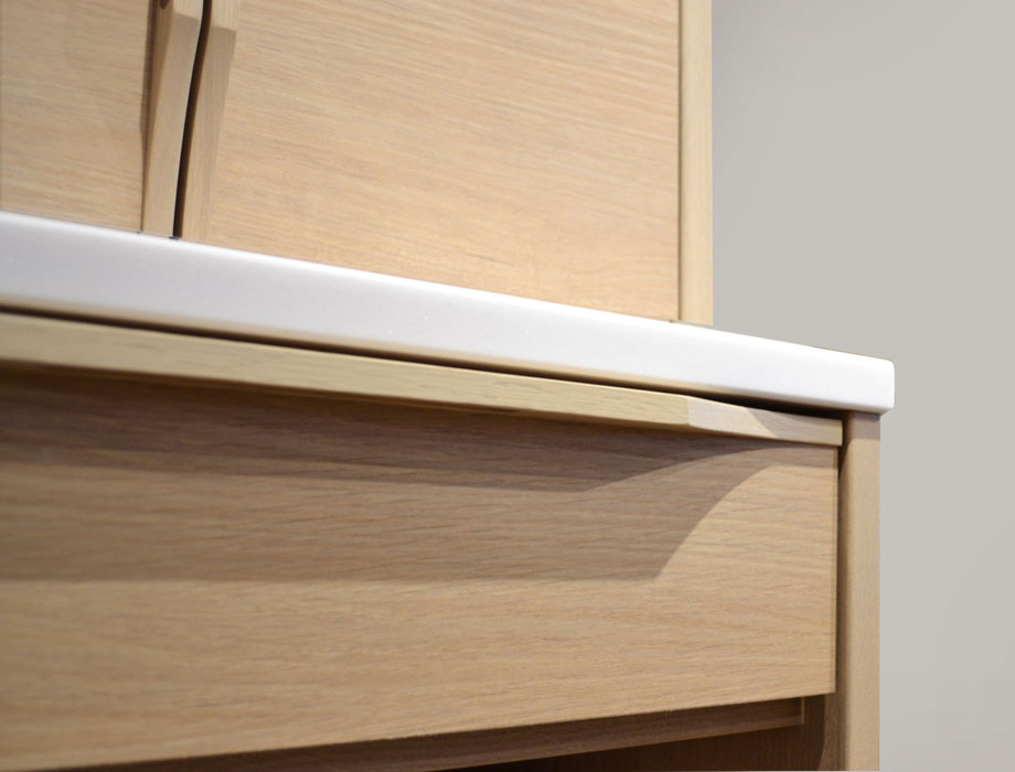 Armona（アルモナ）ゴミ箱を収納できる食器棚 幅60cm｜下段引き出し（大）