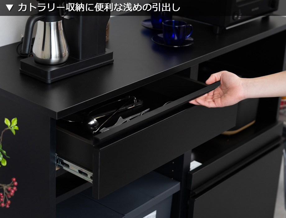 セミオーダーキッチンカウンターLASCO ゴミ箱収納・家電収納画像2