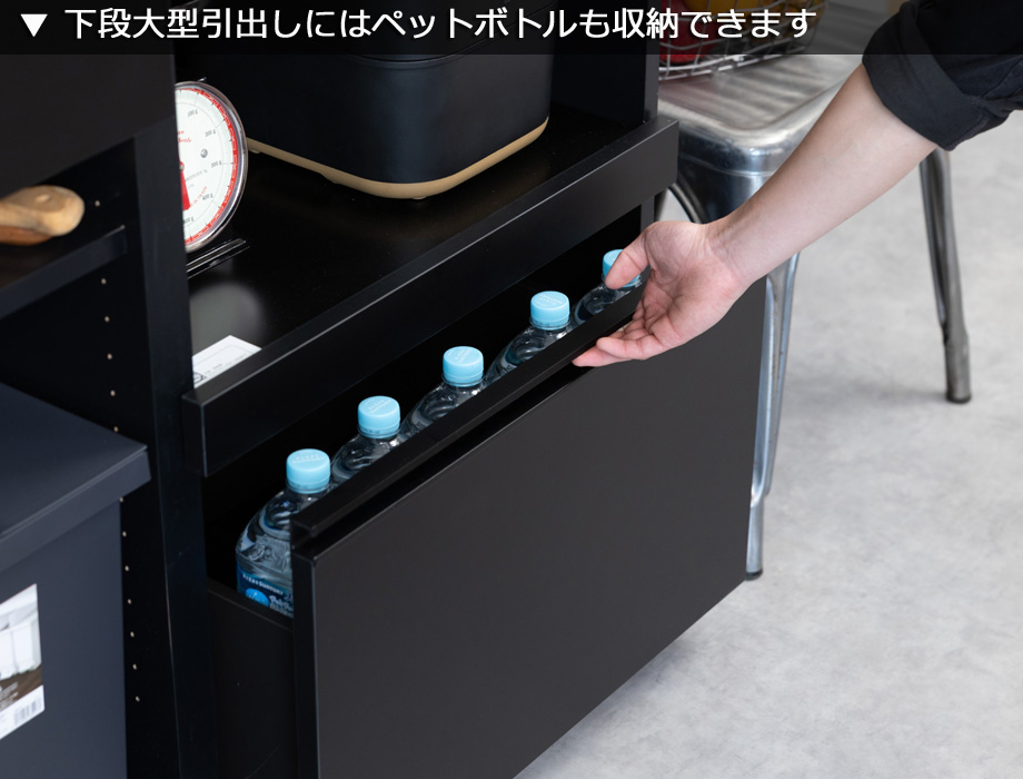 セミオーダーキッチンカウンターLASCO ゴミ箱収納・家電収納画像2