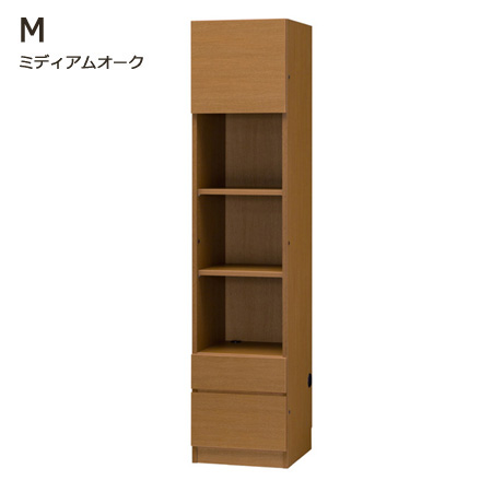 グラナー壁面収納家具扉2段ガラス扉ラック幅40cmミディアム