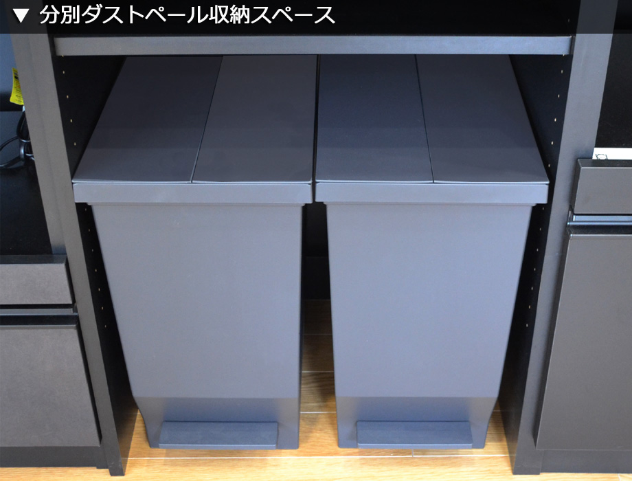 セミオーダーレンジ台LASCO 2段家電収納 画像16