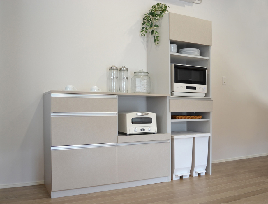 セミオーダーレンジ台LASCO ゴミ箱収納 画像2