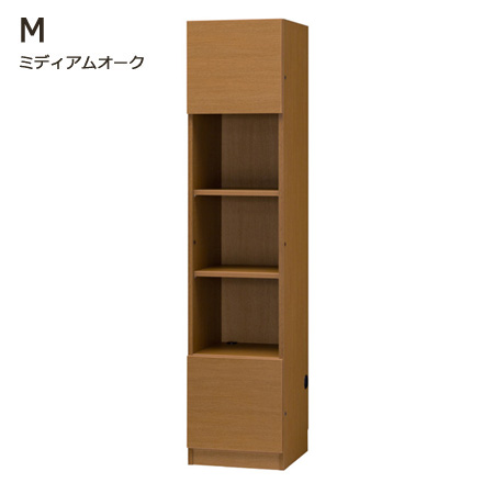 グラナー壁面収納家具扉2段ガラス扉ラック幅40cmミディアム