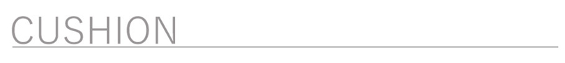 cushion テキストバナー