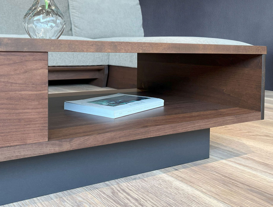 Haabe （ハーベ）センターテーブル｜天板下棚