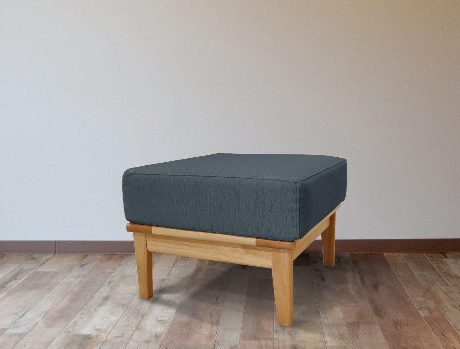 Noran （ノーラン）オットマン 52cm×52cm｜ダークブルー