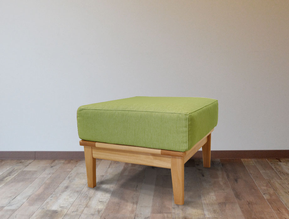 Noran （ノーラン）オットマン 52cm×52cm｜グリーン