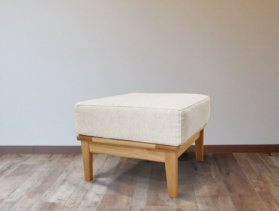 Noran （ノーラン）オットマン 52cm×52cm｜アイボリー