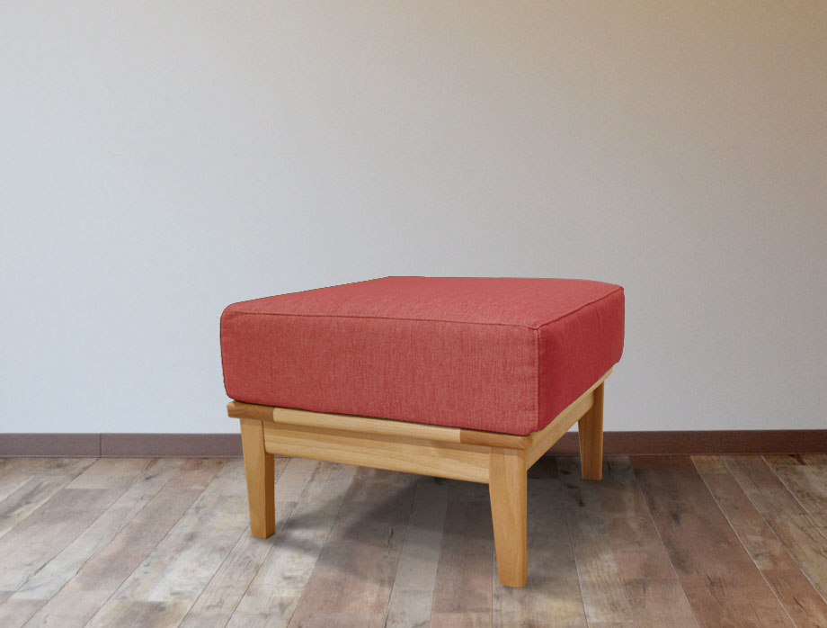 Noran （ノーラン）オットマン 52cm×52cm｜ピンク