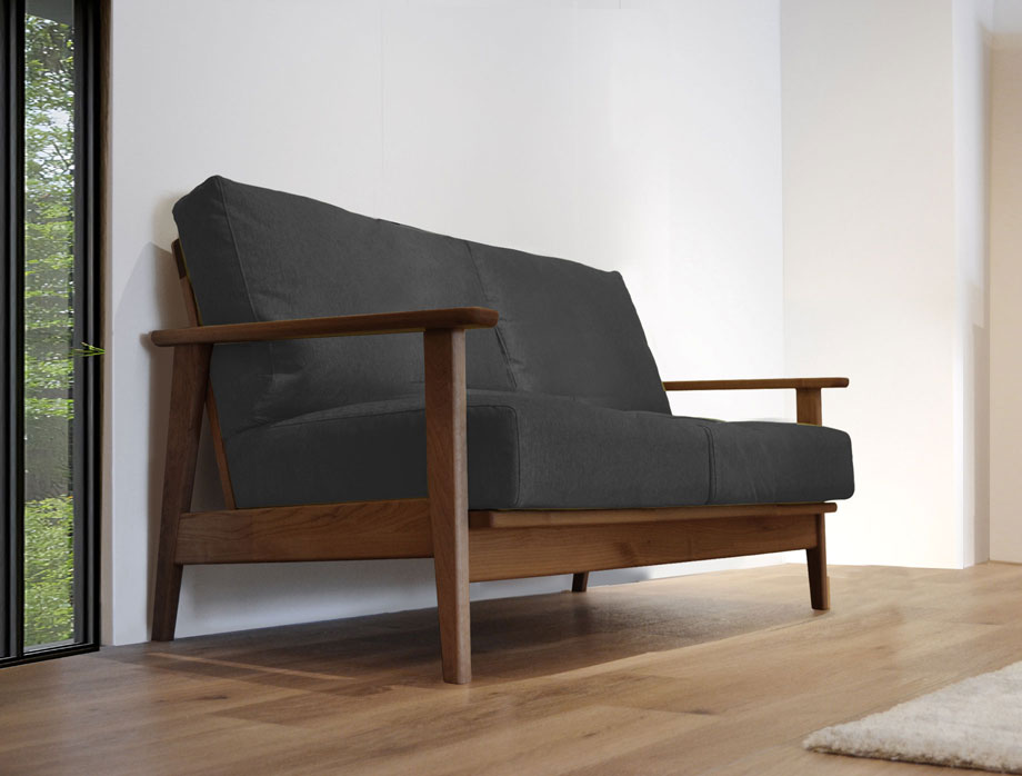 Noran （ノーラン）ソファー  2人掛け 幅118cm｜ダークグレイ