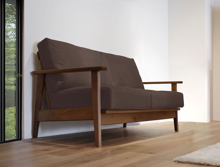 Noran （ノーラン）ソファー  2人掛け 幅118cm｜ダークブラウン