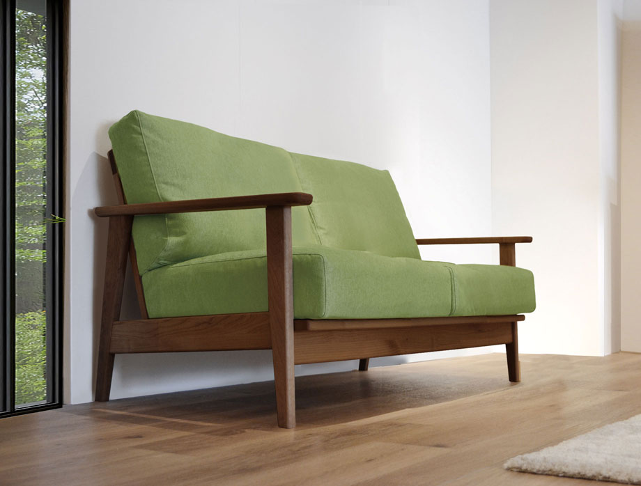 Noran （ノーラン）ソファー  2人掛け 幅118cm｜グリーン