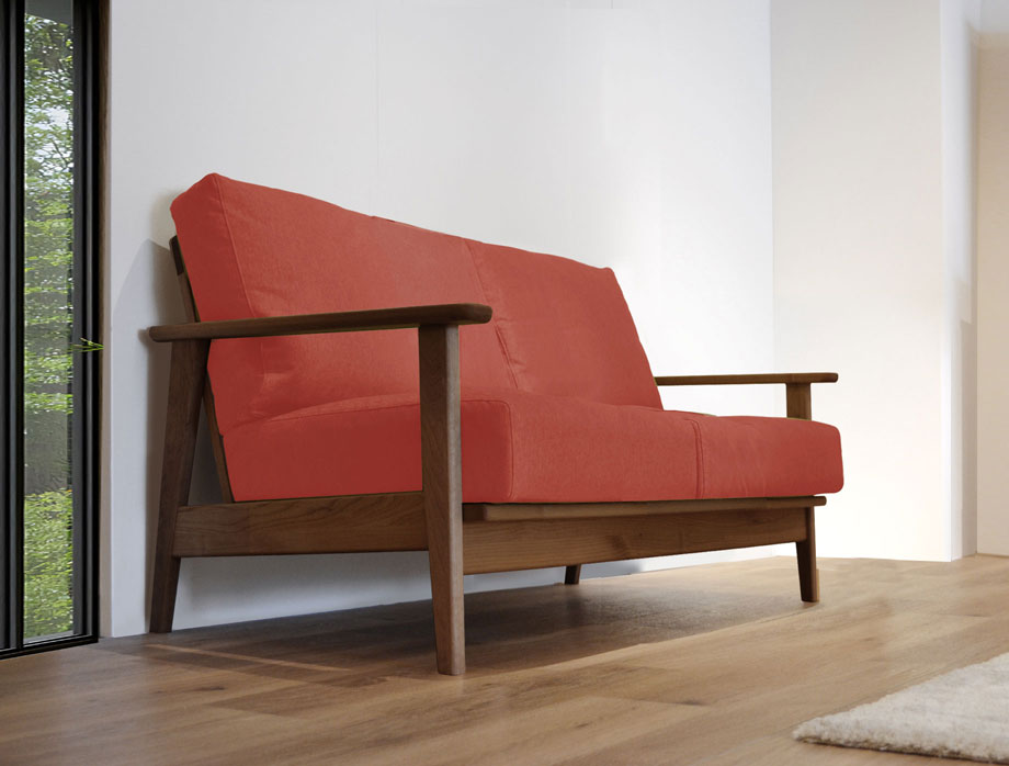 Noran （ノーラン）ソファー  2人掛け 幅118cm｜ピンク