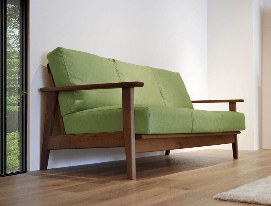 Noran （ノーラン）ソファー  3人掛け 幅170cm｜グリーン