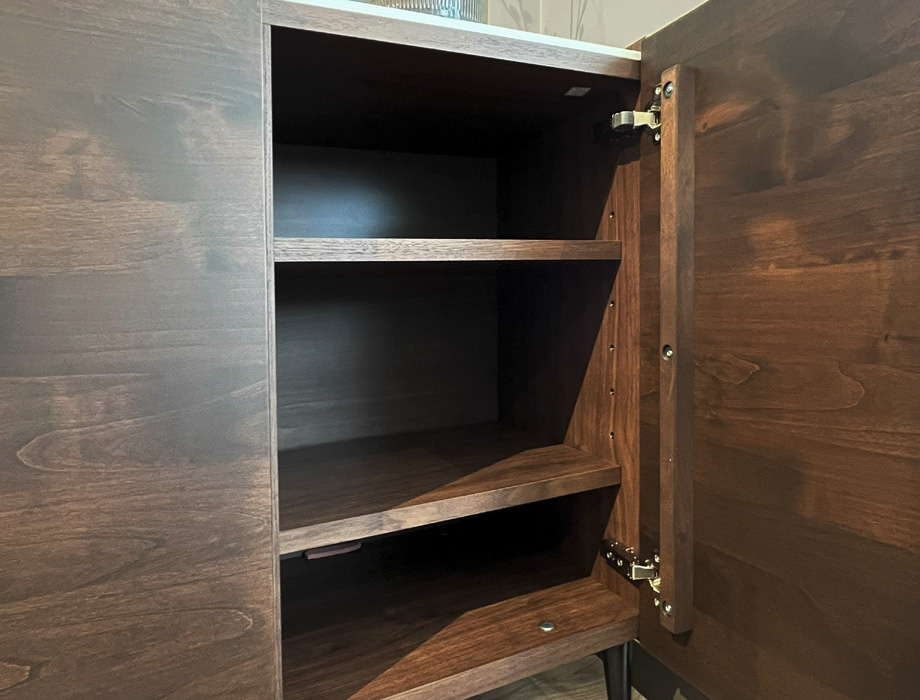 Ruska（ルスカ） サイドボード 120cm幅｜ダンパー付きステー