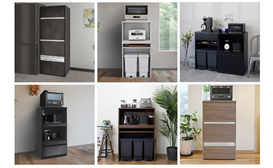 セミオーダーレンジ台｜幅1cm単位で選べる国産家具・14色｜国産家具