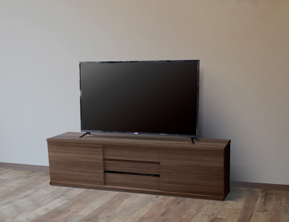 SVALA（スヴァラ）テレビボード 幅180cm幅｜ブラックウォールナット