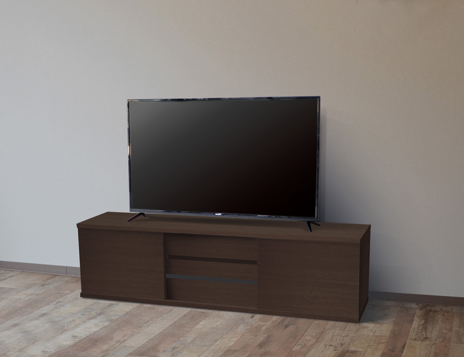 SVALA（スヴァラ）テレビボード 幅180cm幅｜ダークオーク