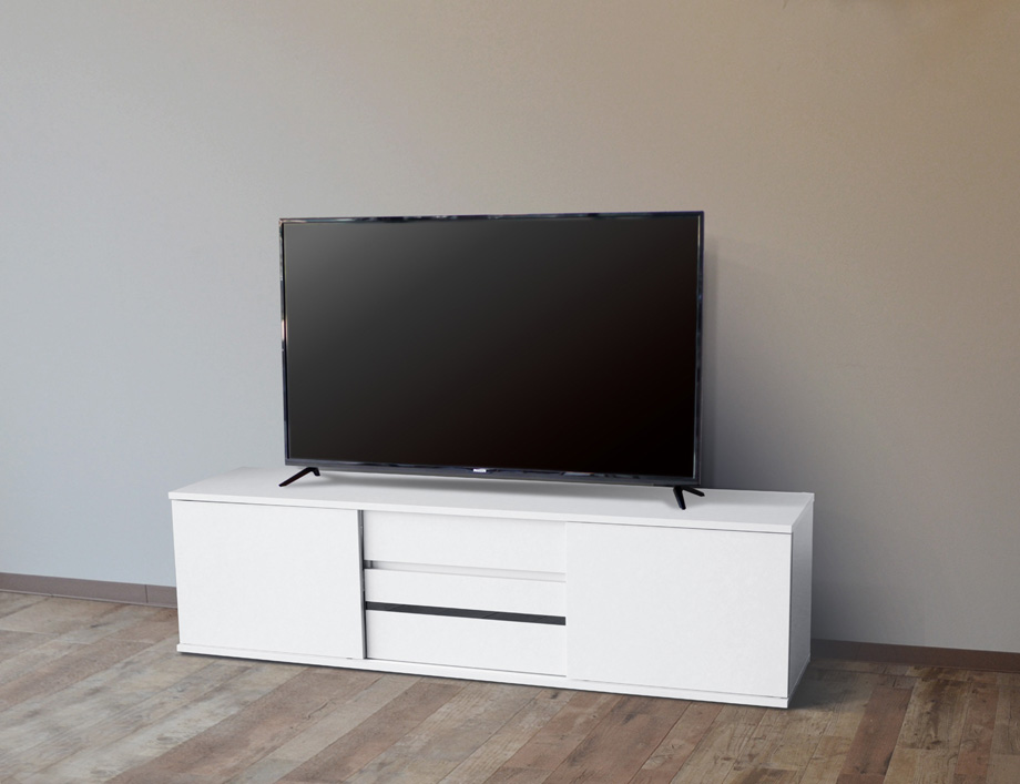 SVALA（スヴァラ）テレビボード 幅180cm幅｜マットホワイト