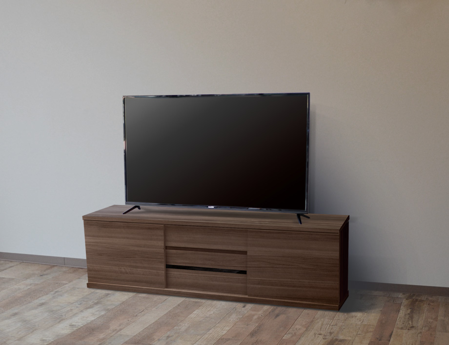 SVALA（スヴァラ）テレビボード 幅150cm幅｜ブラックウォールナット