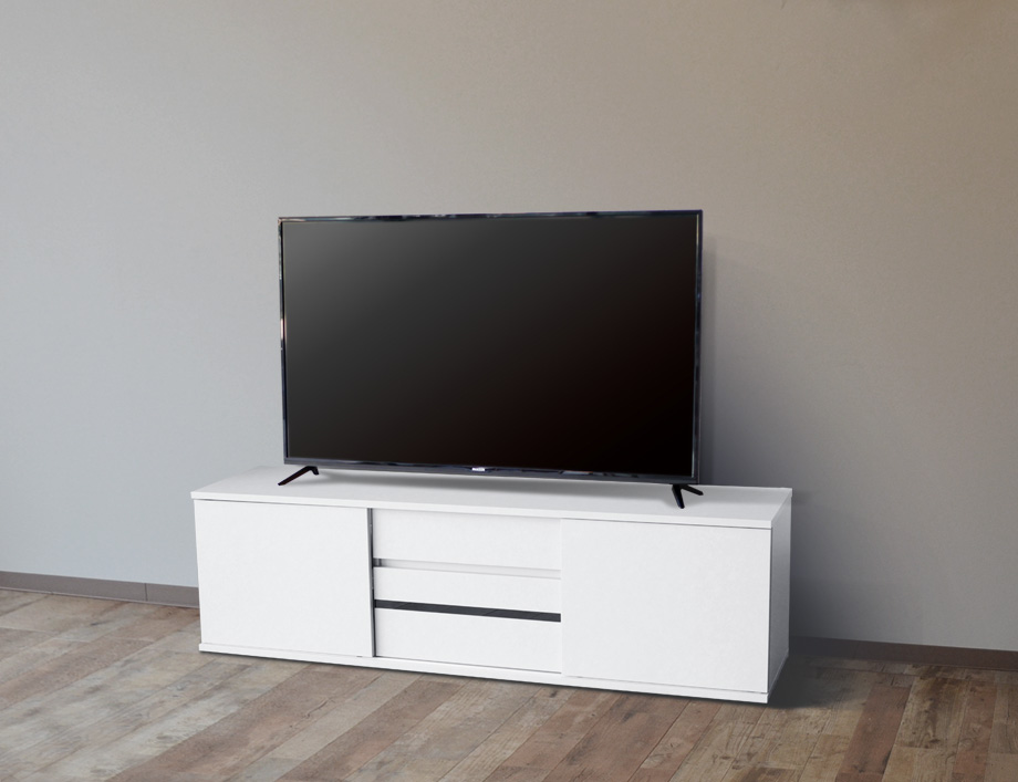 SVALA（スヴァラ）テレビボード 幅150cm幅｜マットホワイト