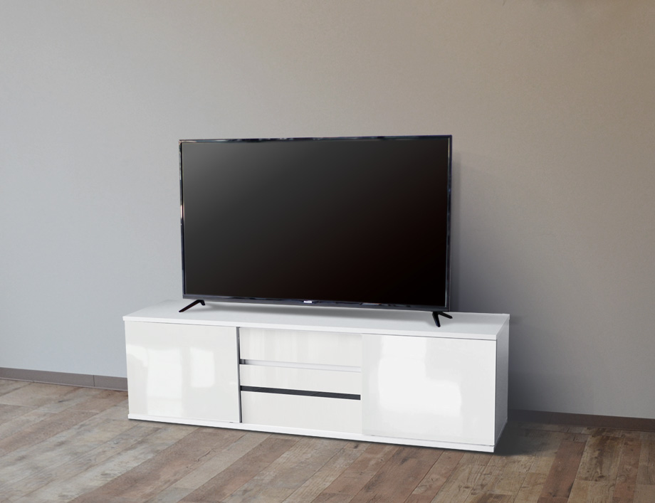 SVALA（スヴァラ）テレビボード 幅150cm幅｜ホワイト