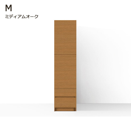 グラナー壁面収納家具扉2段ガラス扉ラック幅40cmミディアム