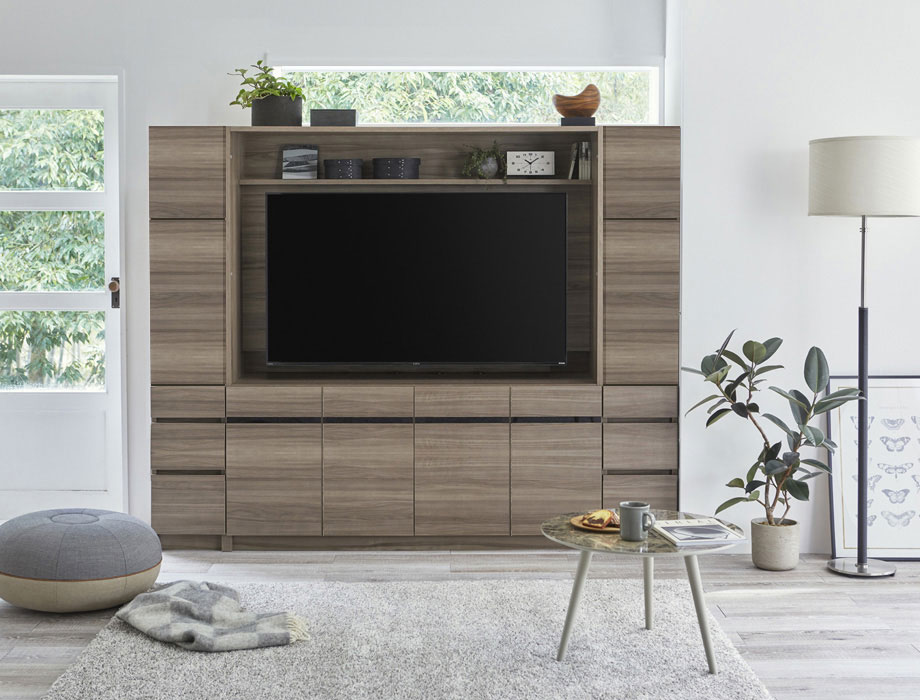 セミオーダー壁面収納GRANNER2(グラナー2）テレビボード専用壁掛け金具｜テレビ台取り付け画像2 