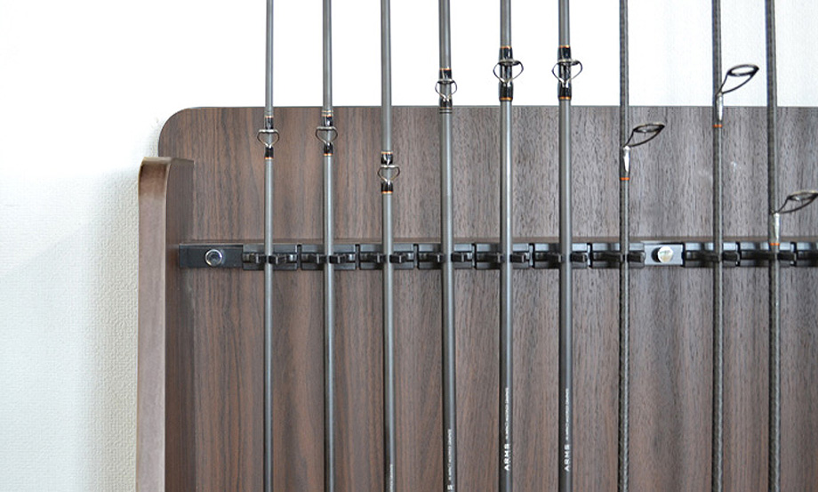 ZANE（ゼイン）ロッドスタンド・１４本収納タイプ・ウォールナットイメージ画像3