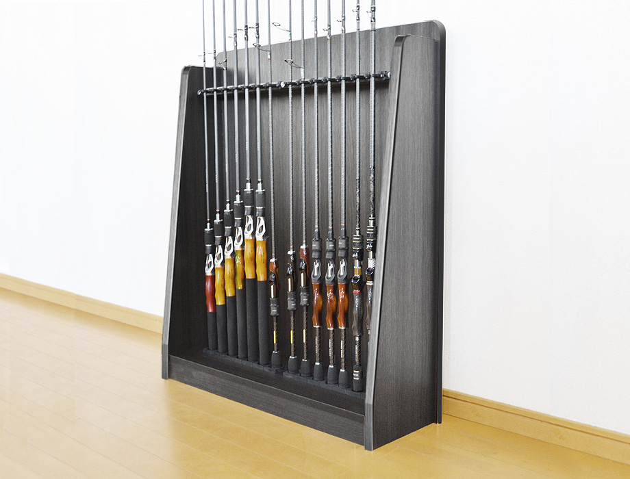 ZANE（ゼイン）ロッドスタンド・１４本収納タイプ・ブラックウッドイメージ画像4